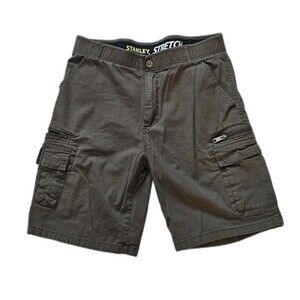 Stanley Stretch Cargo Shorts Men’s Size 36 Olive Green Utility Outdoor Casual